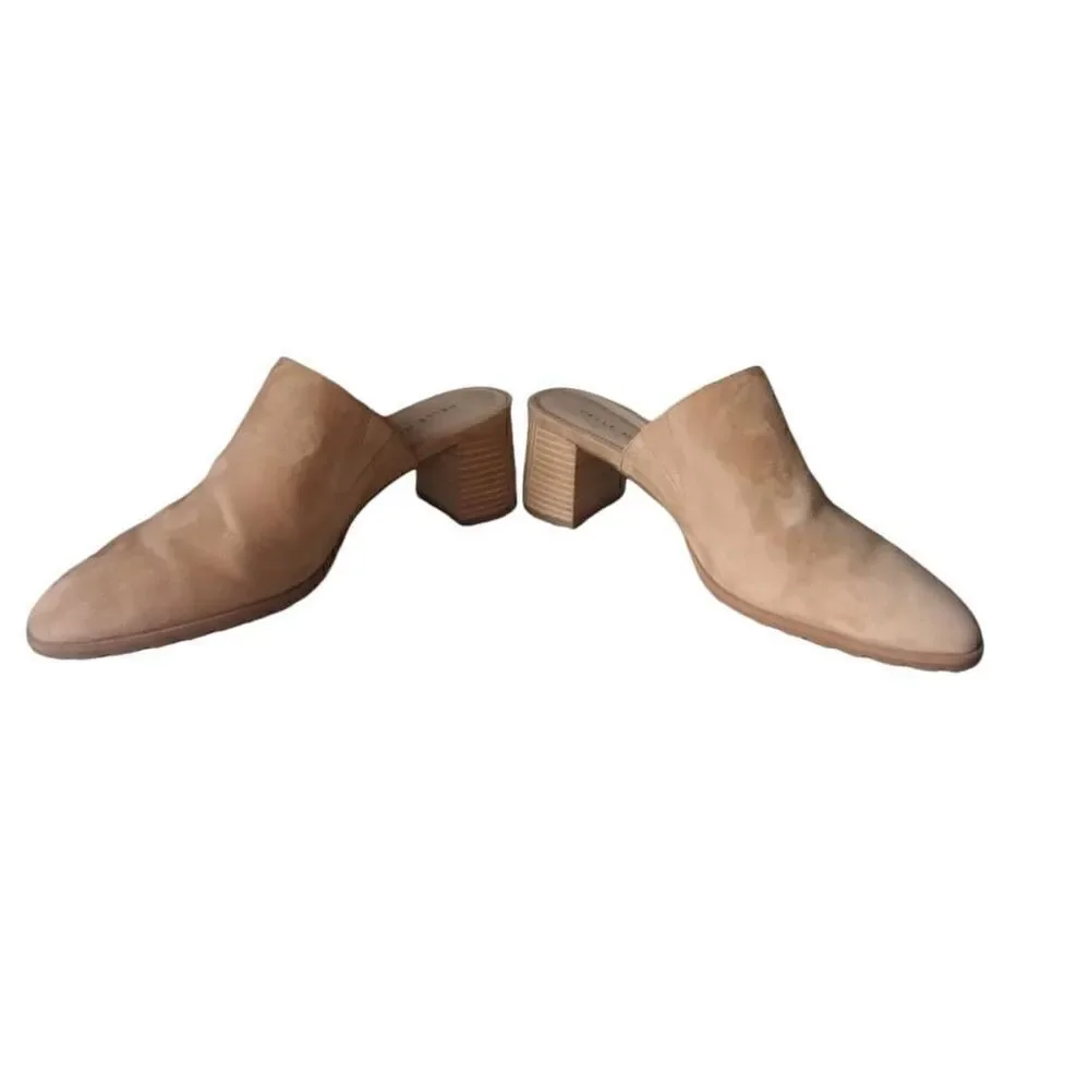 Pelle Moda , block heel. Suede like, mules